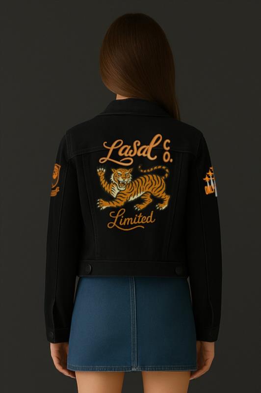 Cazadora denim de mujer LaSaL PILOT negro