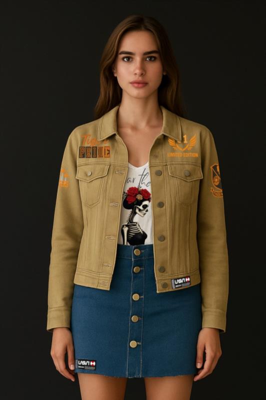 Cazadora denim de mujer LaSaL PILOT BEIG