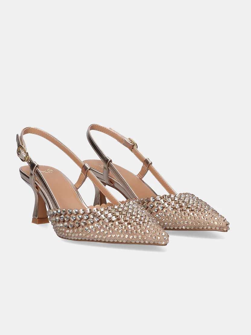 SANDALIA ALISA-410 STRASS GOLD