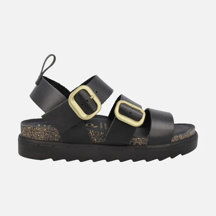 Sandalia de plataforma TUNEZ-127 negro