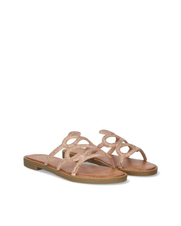 Sandalia Mujer EXE STRASS ROSE GOLD