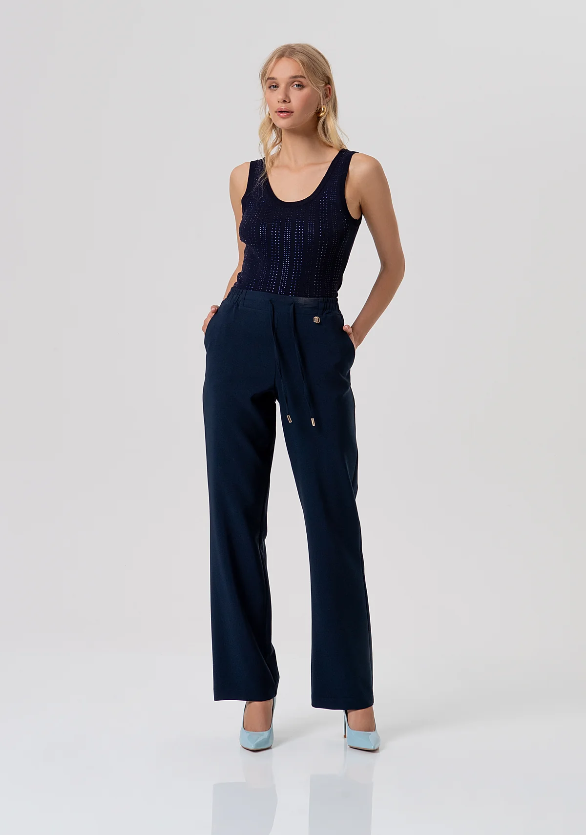 REGULAR COULISSE PANTS DARKBLUE