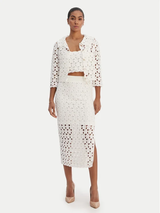 Polo Fracomina 3/4 SLEEVES CARDIGAN CREAM