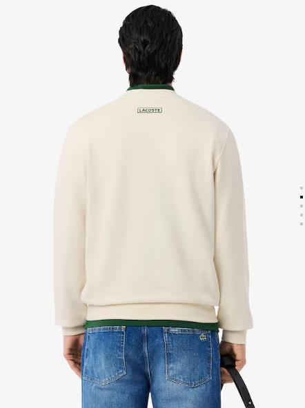Sudadera LACOSTE de felpa con estampado de tenis
