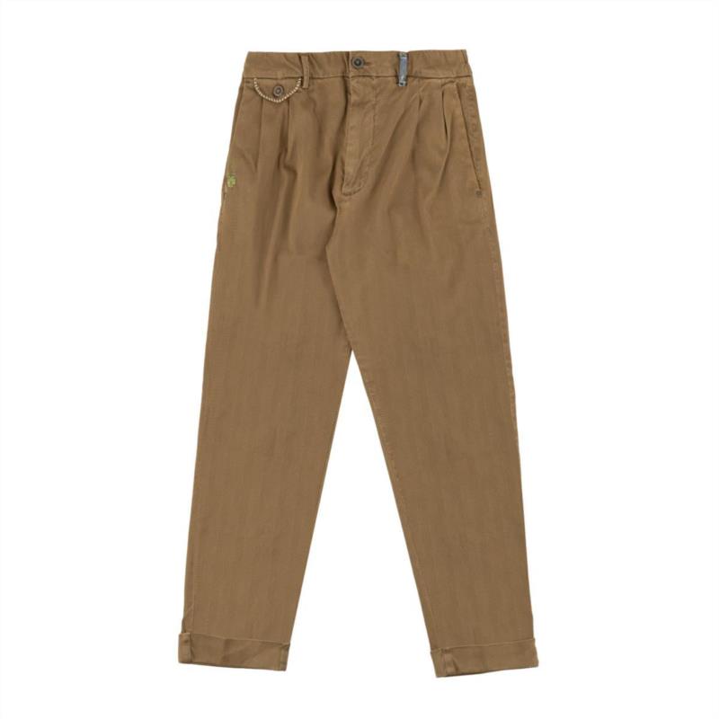 PANTALONE TESSUTO RESCA TINTO CACAO