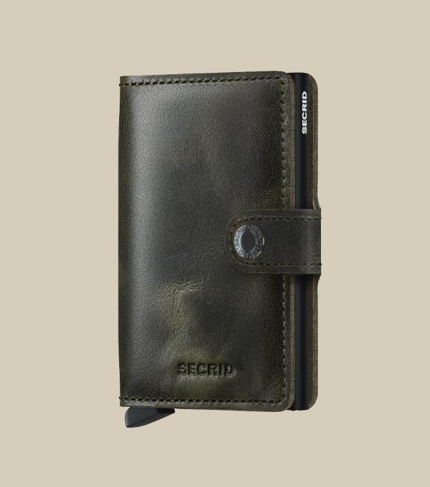 CARTERA SECRID MINIWALLET VINTAGE OLIVE-BLACK