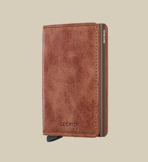 CARTERA SECRID SLIMWALLET COGNAC-BROWN