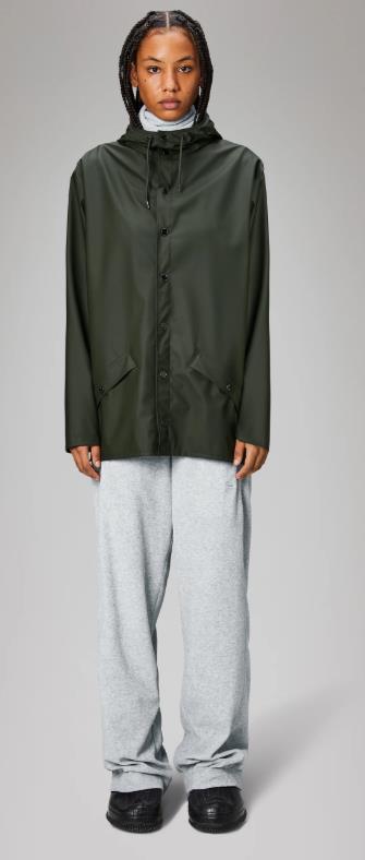CHAQUETA IMPERMEABLE UNISEX RAINS JACKET W3 GREEN