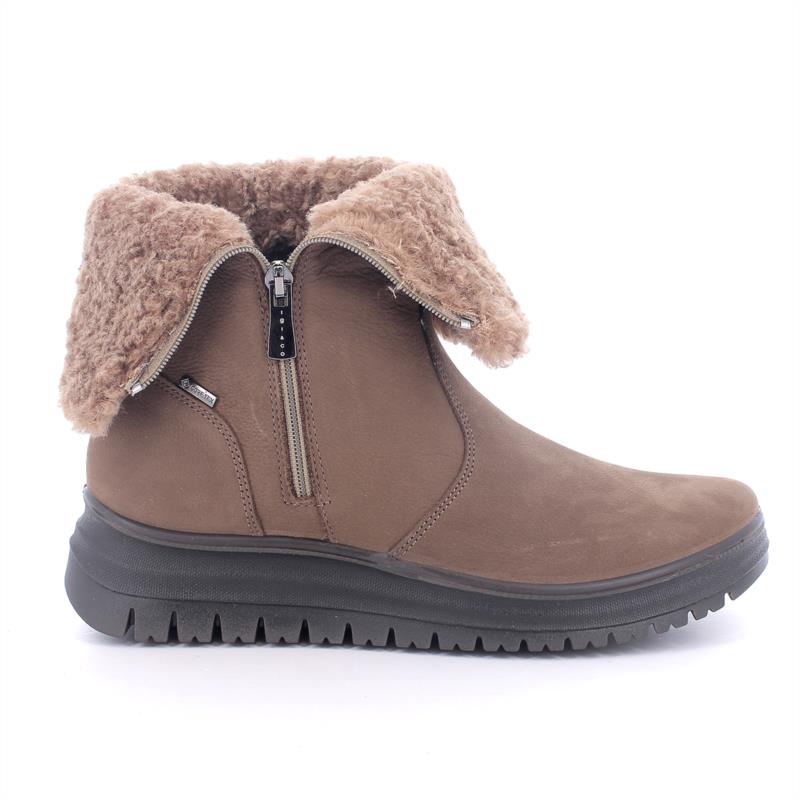 Medias botas GORE-TEX® para mujer marron con cremallera