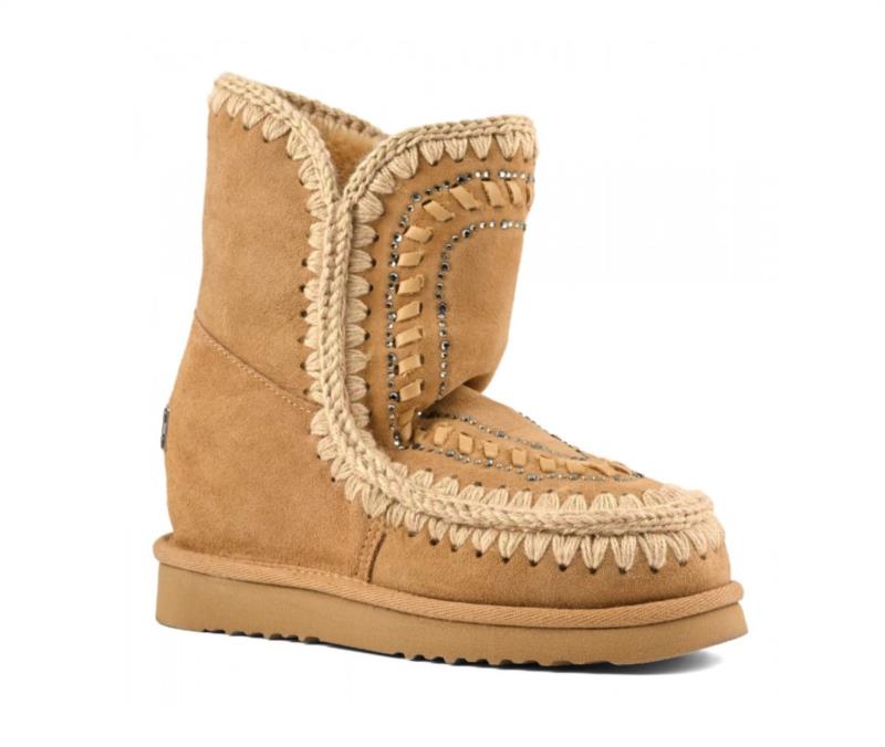 BOTA MOU NEW ESKIMO INNER WEDGE SHORT STRAS TOBACCO