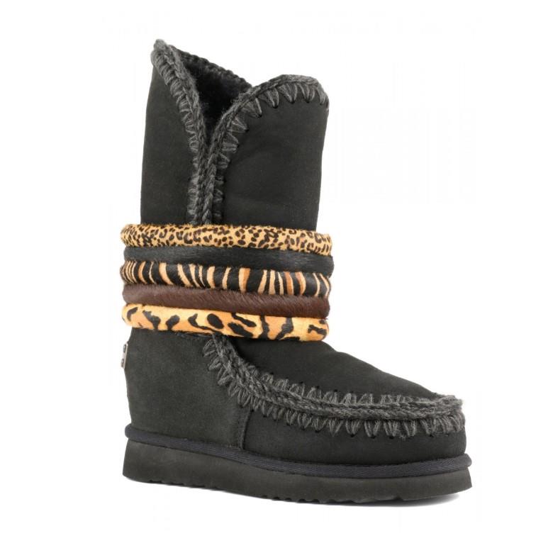 BOTA MOU NEW ESKIMO INNER WEDGE TALL BUCKLE BLACK