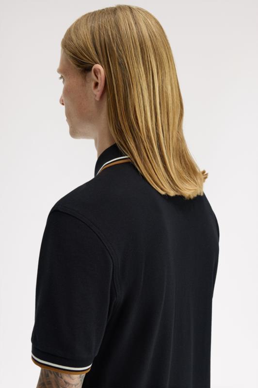 POLO FRED PERRY NEGRO