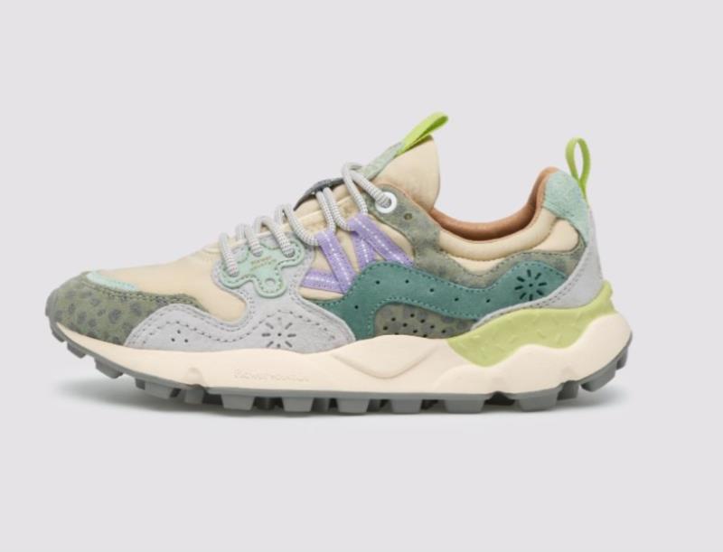 Deportiva Mujer Flower Mountain Yamano 3 TAUPE GREEN