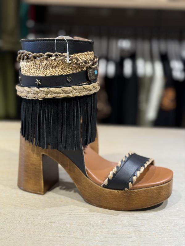 SANDALIA  SAUVAGE NEGRO