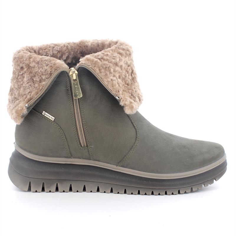 Medias botas GORE-TEX® para mujer verde con cremallera