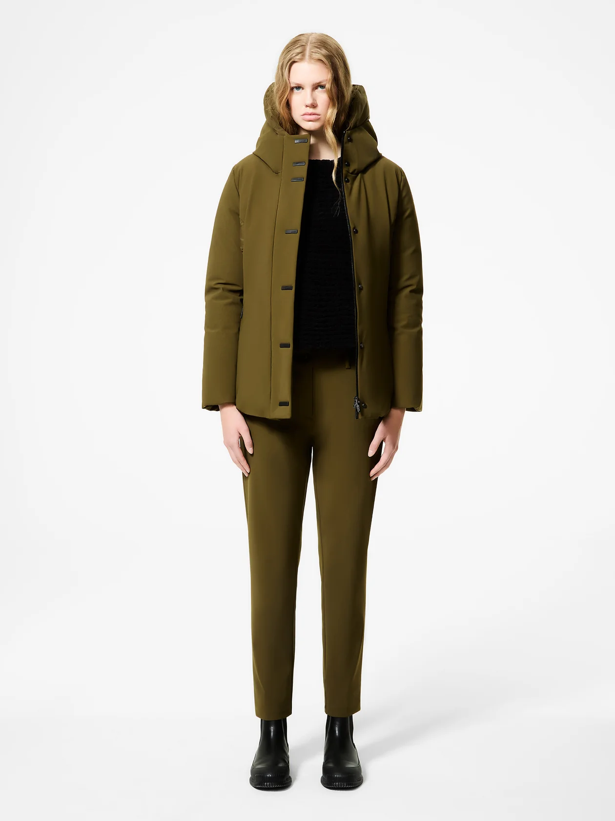 Chaqueta híbrida de invierno Surflex Zar para mujer LIGHT GREEN