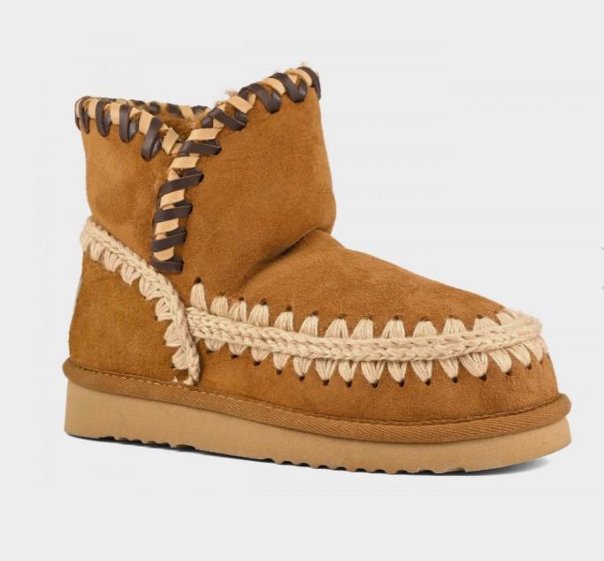 BOTA MOU ESKIMO 18 LEATHER OVERSTITCHIG COGNAC
