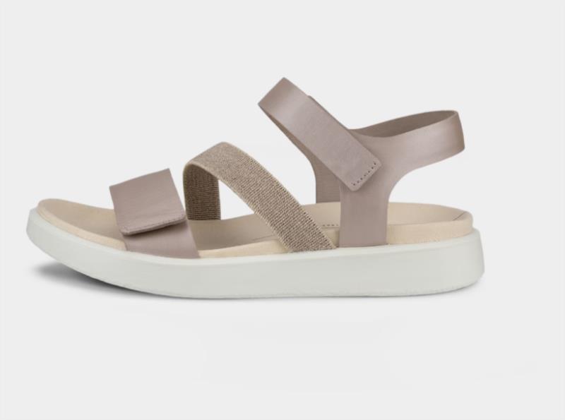 ECCO flowt w Sandalias planas de piel para mujer