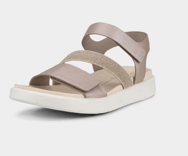 ECCO flowt w Sandalias planas de piel para mujer