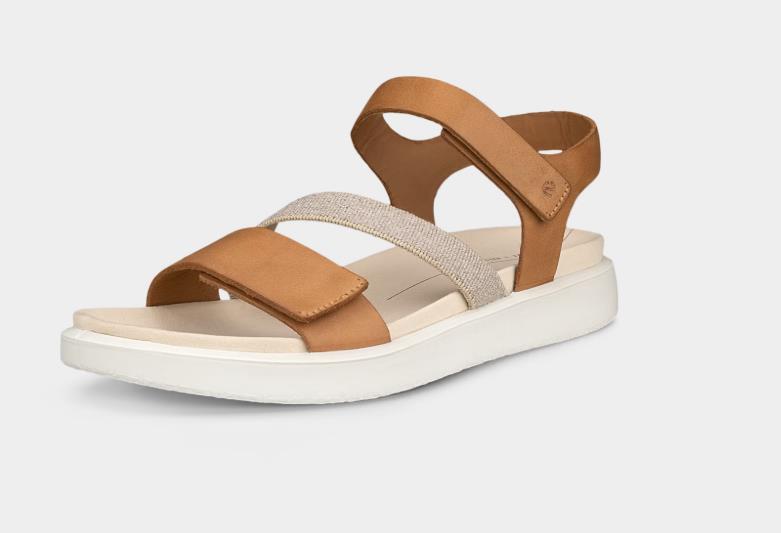 ECCO flowt w Sandalias planas de piel para mujer