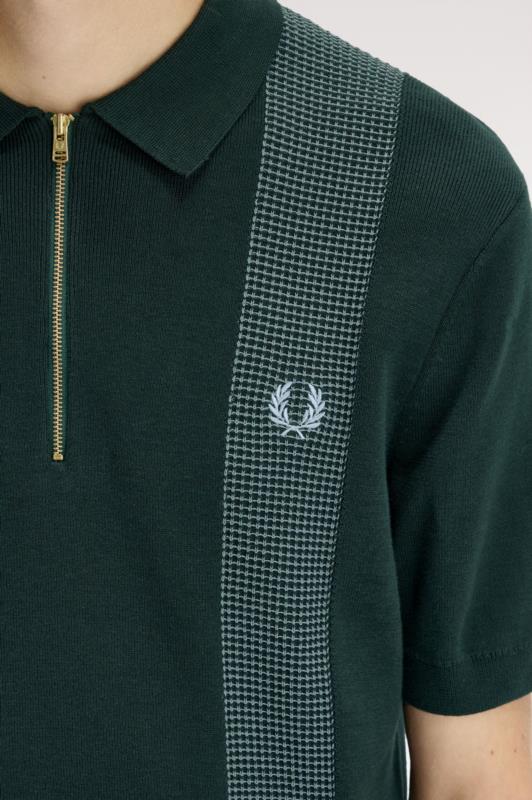 POLO de Punto FRED PERRY con detalle VERDE
