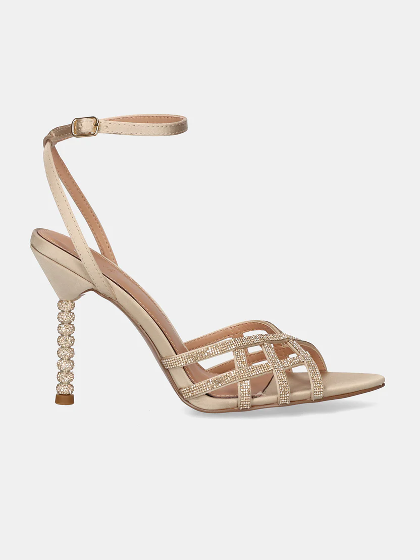 SANDALIA JOY-959 BEIG STRASS