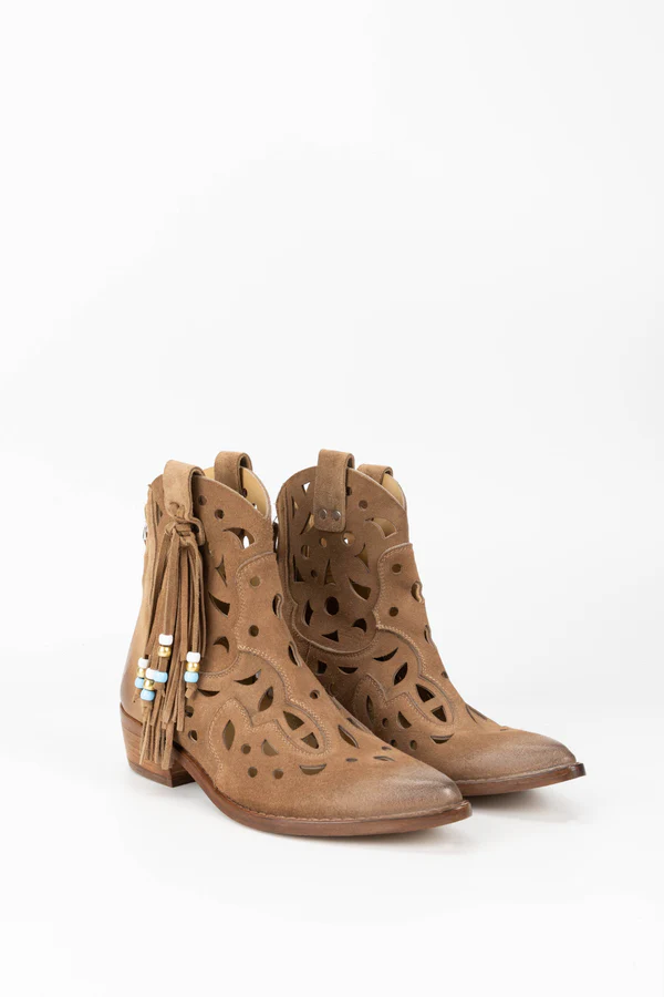 Botines de ante Tabacco