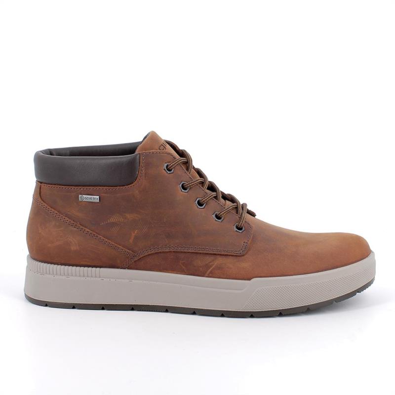 Botines con gore-tex para hombre marron con cordones CUERO