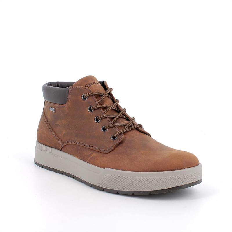 Botines con gore-tex para hombre marron con cordones CUERO