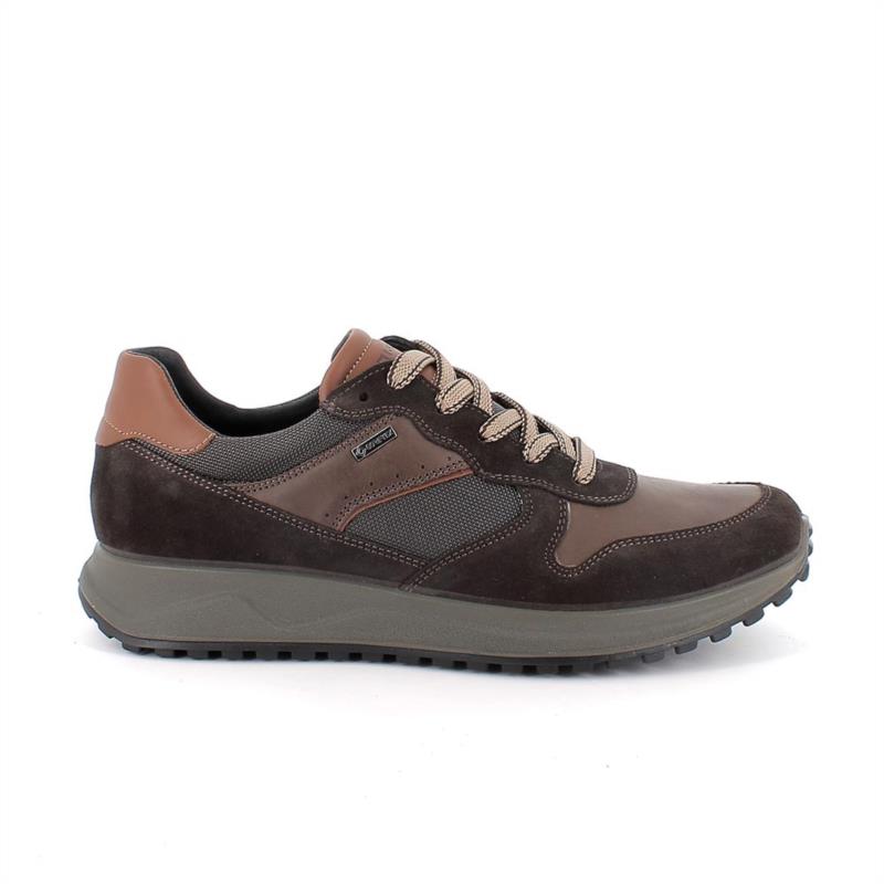 Zapato deportivo con gore-tex para hombre marron con cordones CAFFE