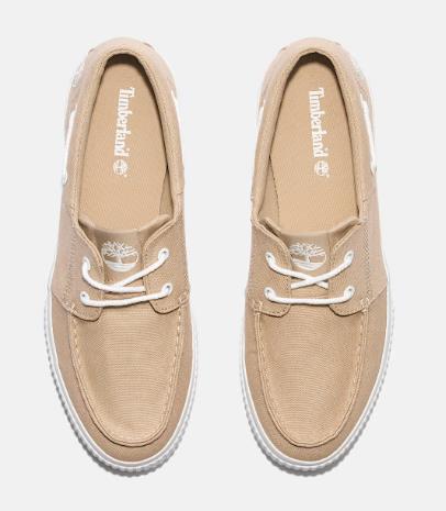 Zapatillas de caña baja con cordones Mylo Bay para hombre en beis TIMBERLAND