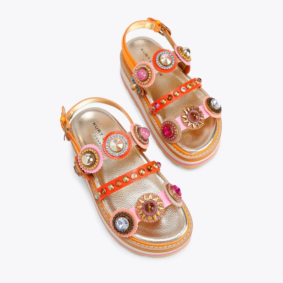 Sandalia KURT GEIGER de plataforma Octavia con tira trasera