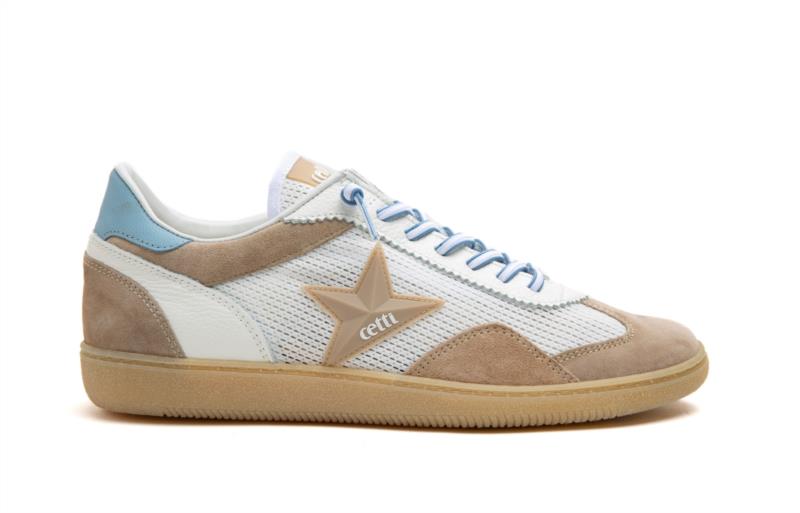 Deportiva para Hombre CETTI ANTE MESH CAMEL BLANCO