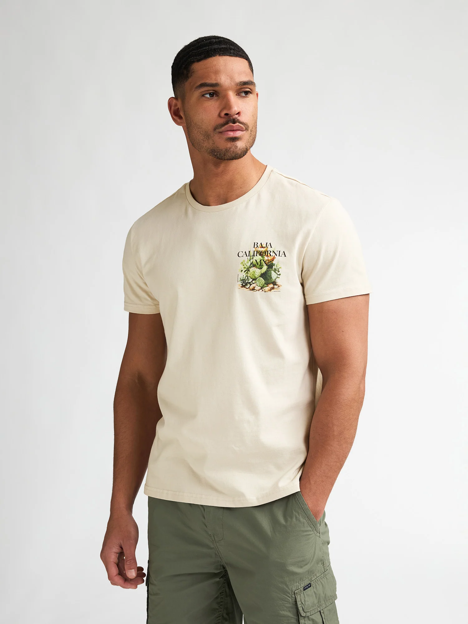 Camiseta baja California Beig