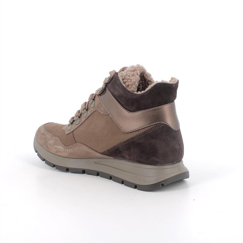 Botines con GORE-TEX® para mujer beige y marron con cordones