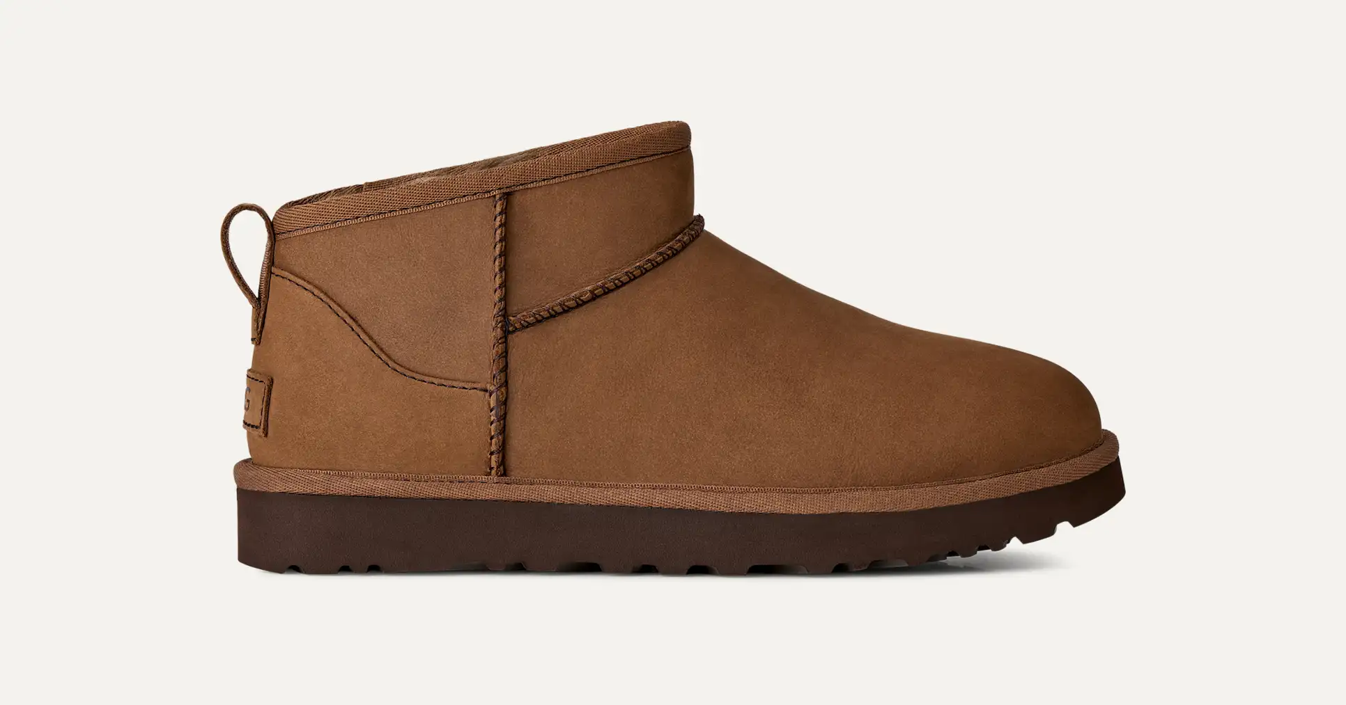 Mujer Botas de nobuk Classic Ultra Mini DARK CHESTNUT