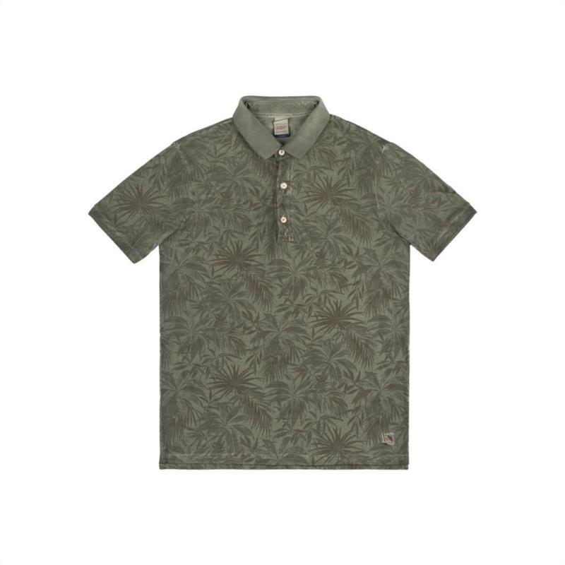 POLO BOB PIQUET STAMPA ALL OVER MILITARY