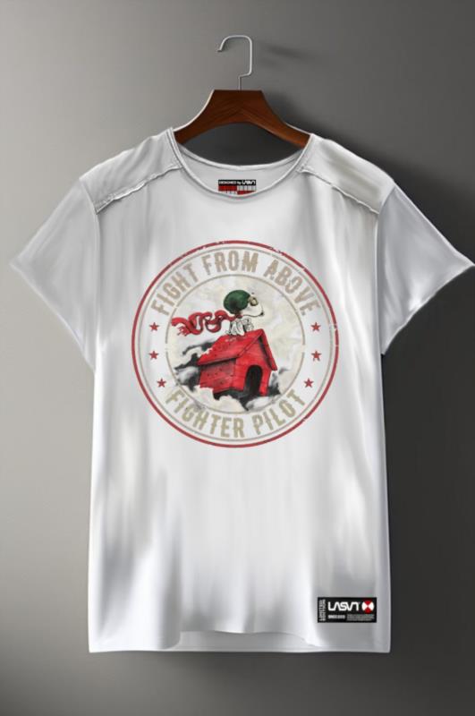 Camiseta de hombre Lasal FIGHT Blanco