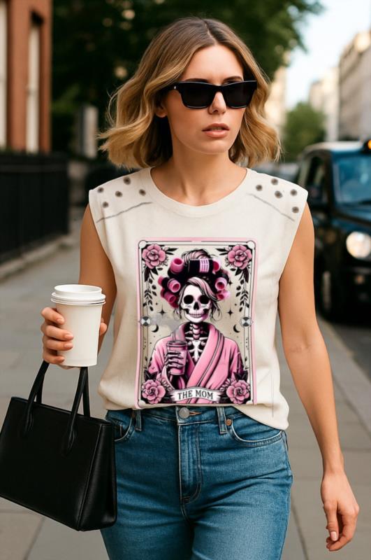 Camiseta de mujer LaSaL THE MOM blanco 