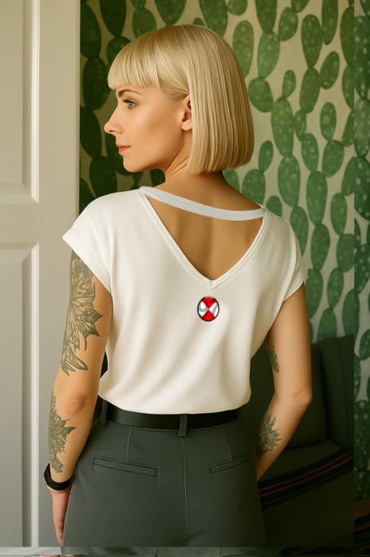 Camiseta de mujer LaSaL RABBIT blanco 