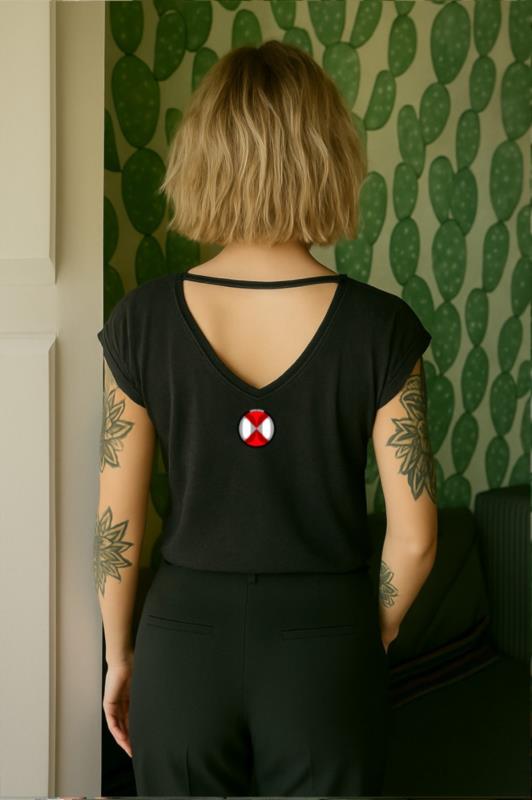Camiseta de mujer LaSaL LARGE negro 