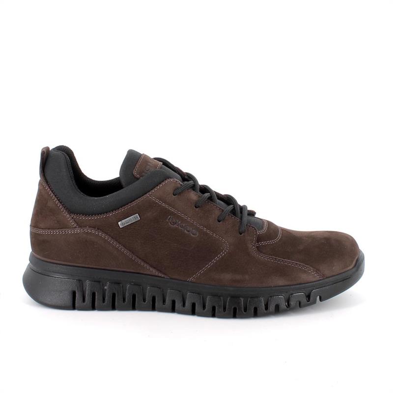 Zapato deportivo con gore-tex para hombre marron con cordones