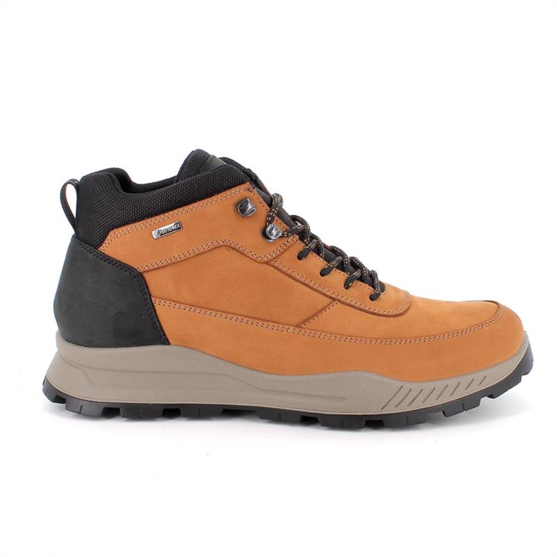 Botines con gore-tex para hombre marron con cordones CUOIO