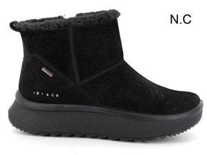 Botines gore-tex con cuña para mujer negro 