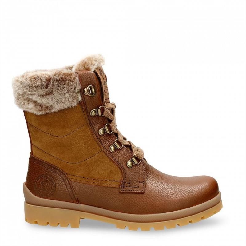 BOTA DE PIEL PANAMA JACK PARA MUJER CON FORRO INTERIOR DE PELO