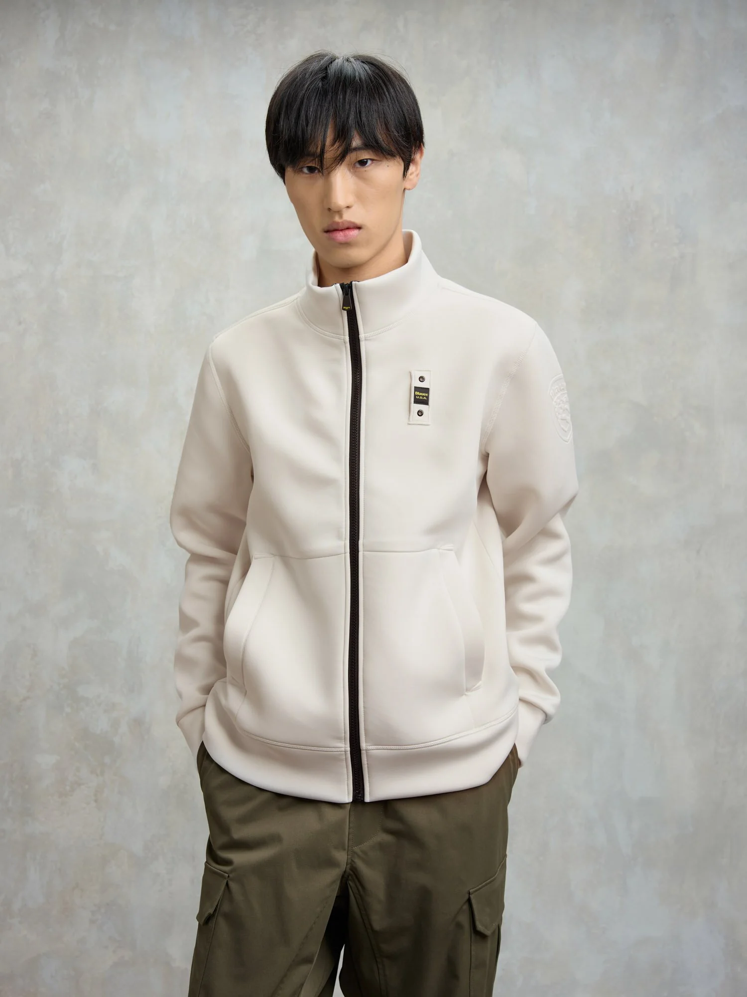 CHAQUETA BLAUER DE NEOPRENO HALBORM WHITE