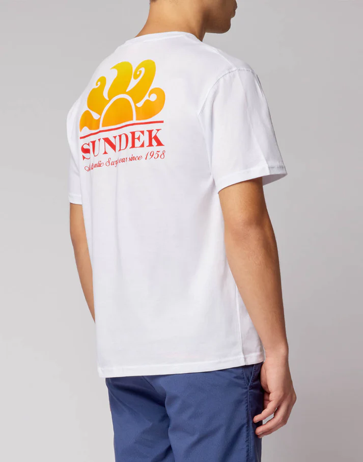 CAMISETA NEW HERBERT DE CUELLO REDONDO CON MAXILOGOTIPO WHITE