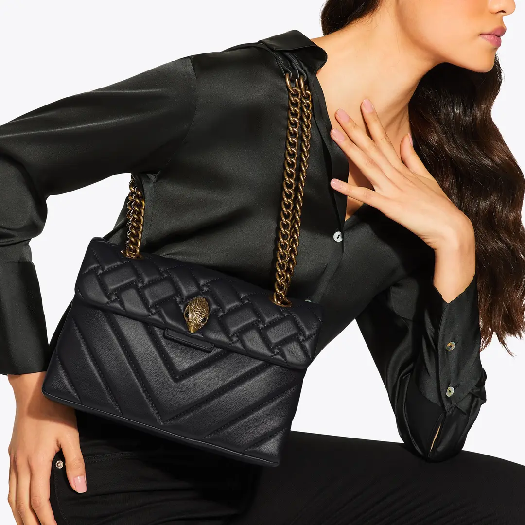 Bolso Kensington de piel KURT GEIGER BLACK
