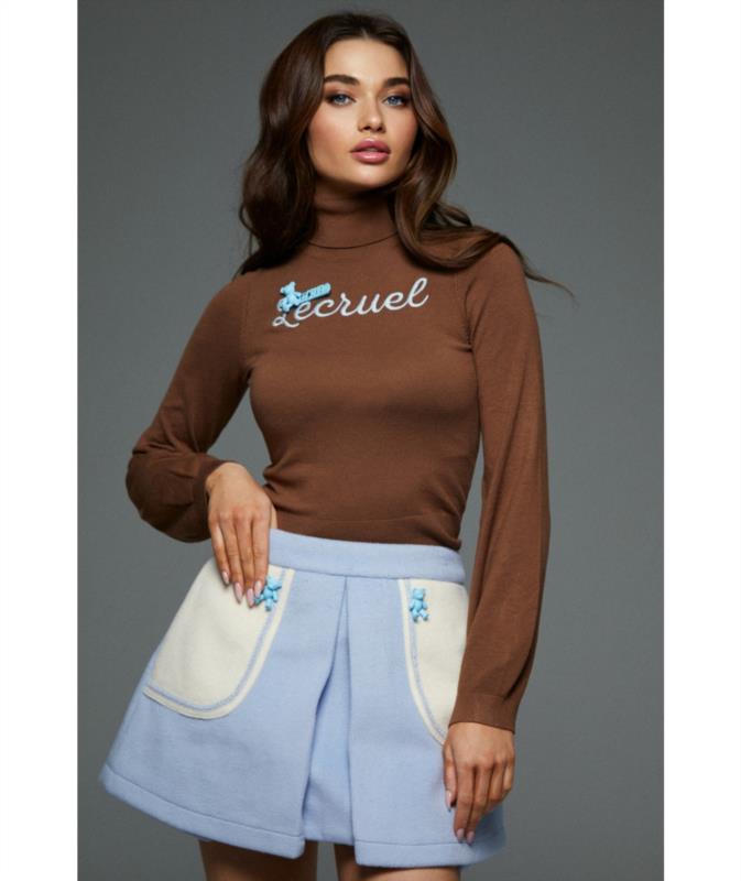 JERSEY CUELLO VUELTO MARRON