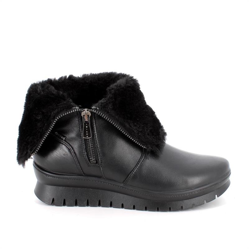 Medias botas gore-tex para mujer negro con cremallera